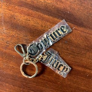Juicy Couture Gold Keychain